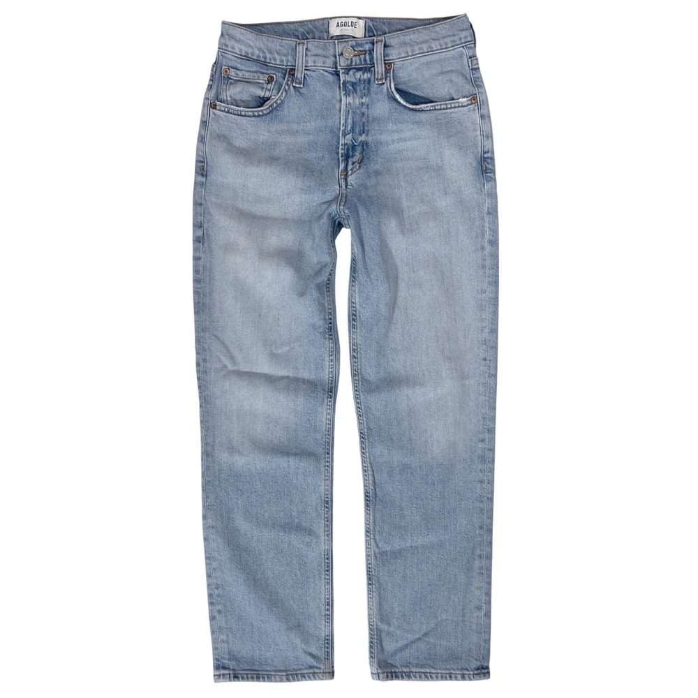AGOLDE Kye Mid Rise Straight Jeans 25 90s Classic Minimalist Quiet Luxury Preppy